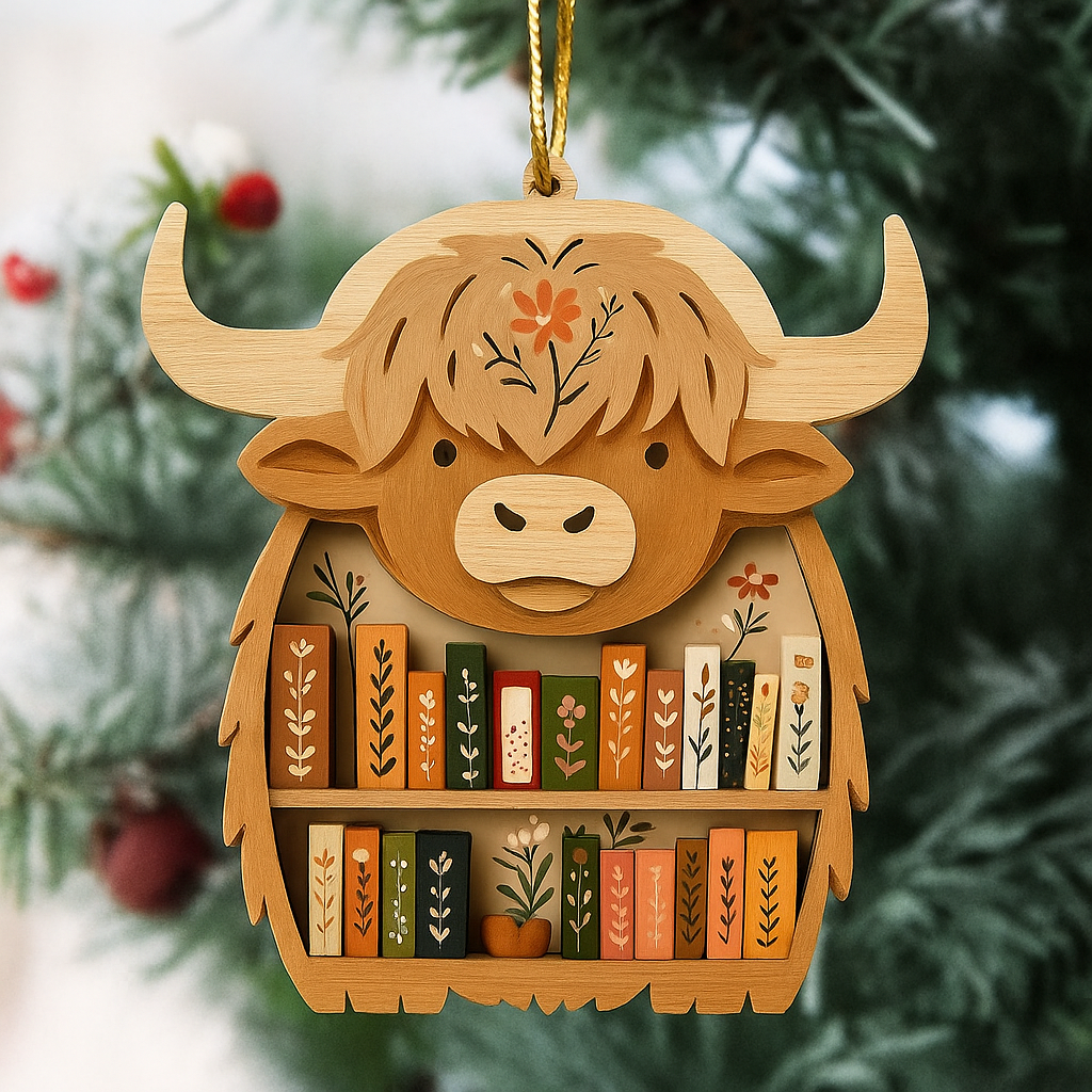 🌲Christmas Gift 50% Off--Owl Bookshelf Ornament(𝐋𝐮𝐜𝐚𝐬 𝐇𝐚𝐥𝐞 𝐇𝐚𝐧𝐝𝐦𝐚𝐝𝐞®)