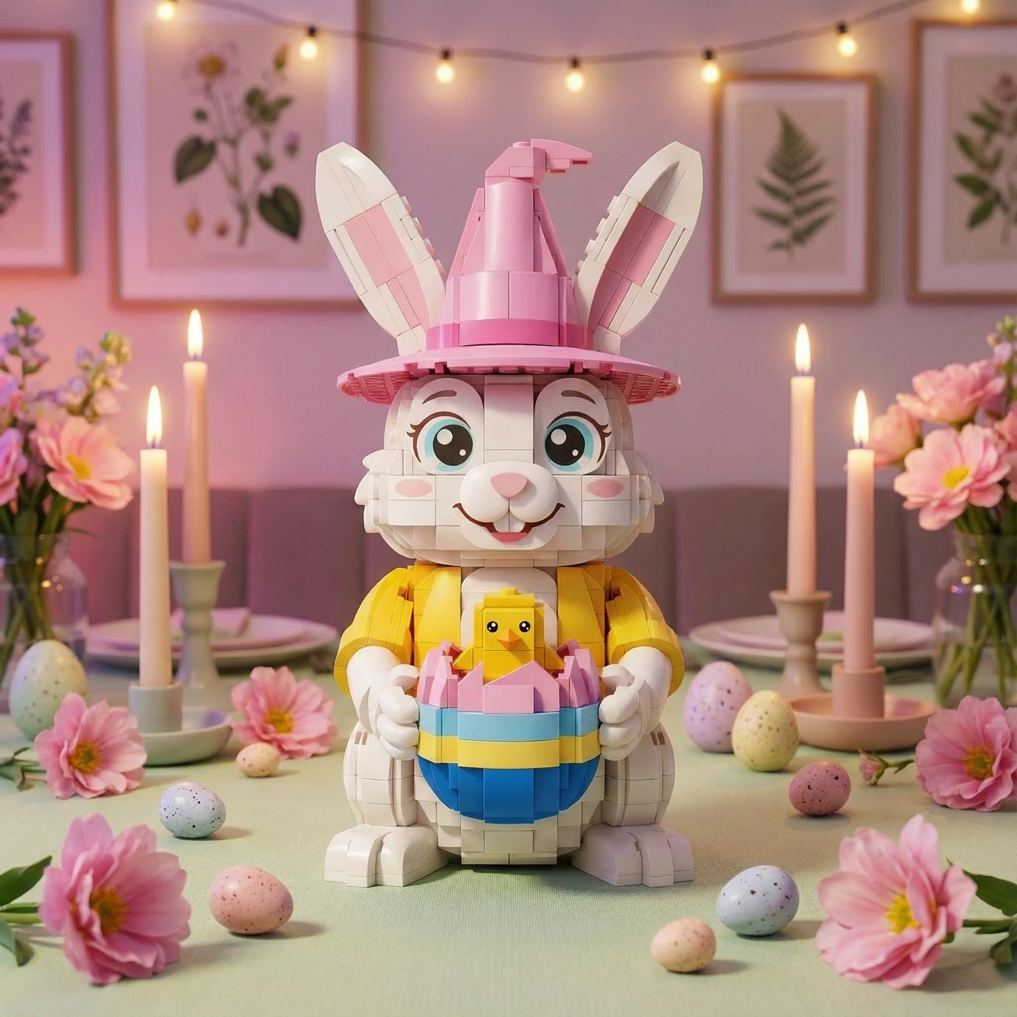 2026 Easter Limited Edition Egg Bunny – Collectible Building Block Set