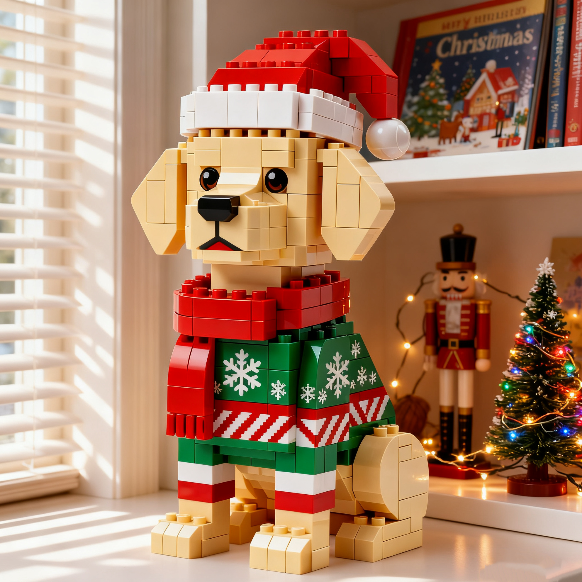 2025 Christmas Limited Edition-- Golden Retriever Brick Set