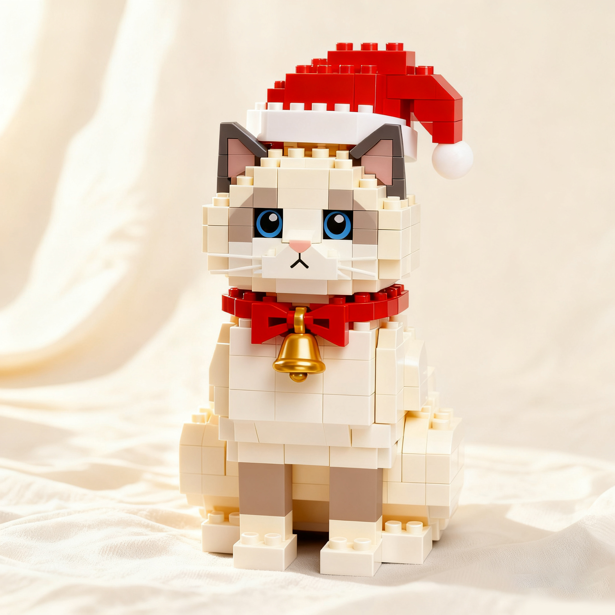 Brick Cats –Christmas Ragdoll Cat Brick Set