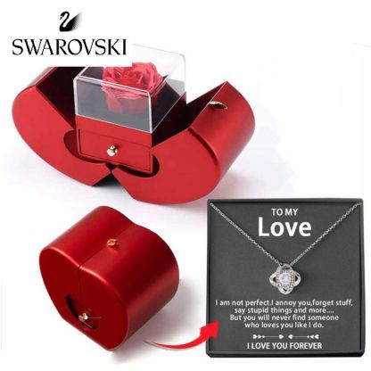 🔥Swarovski négylevelű lóhere nyaklánc - a legjobb ajándék szeretteinek
