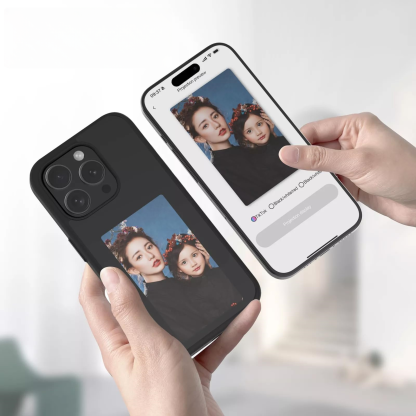 NFC Digitális Kijelzős Tok iPhone 15/16-hoz – Cserélhető Fotó, E-tinta Technológia, Nulla Akkufogyasztás-Vitalina