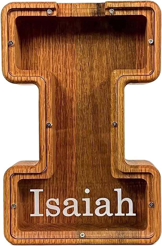 đ„Letter Piggy Bank-Wood Gift For Kids