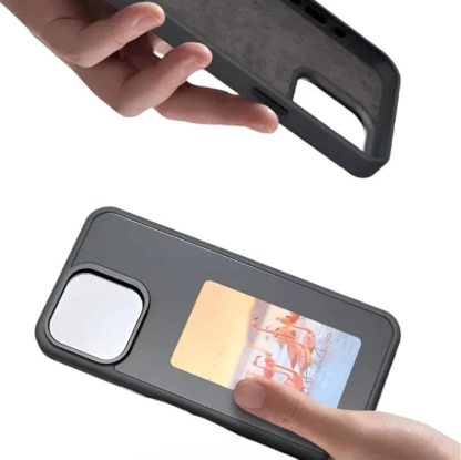 NFC Digitális Kijelzős Tok iPhone 15/16-hoz – Cserélhető Fotó, E-tinta Technológia, Nulla Akkufogyasztás-Vitalina