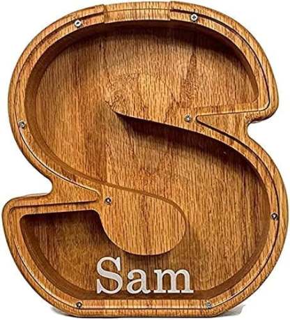 🔥Letter Piggy Bank-Wood Gift For Kids