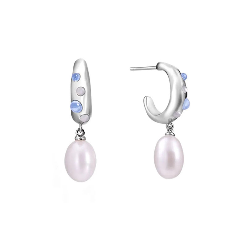 Baroque Crystal Pearl Earrings