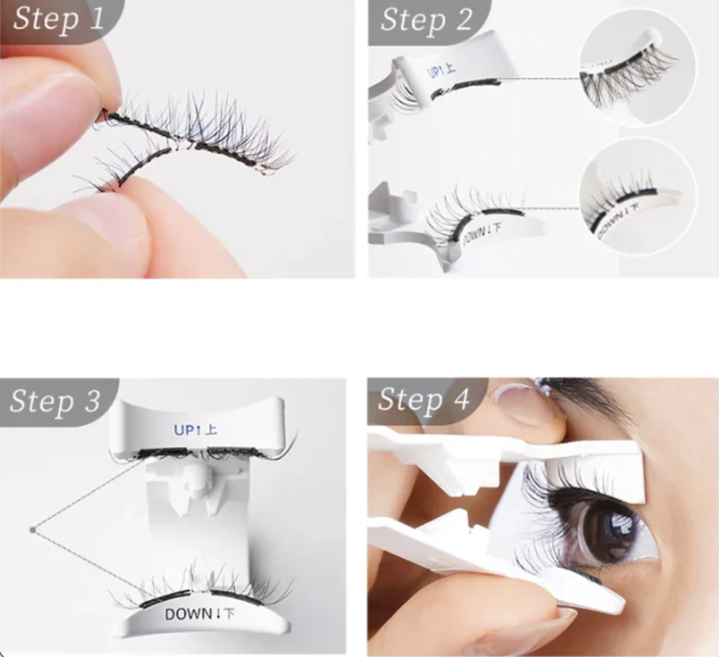 Magnetic Eyelashes without Eyeliner