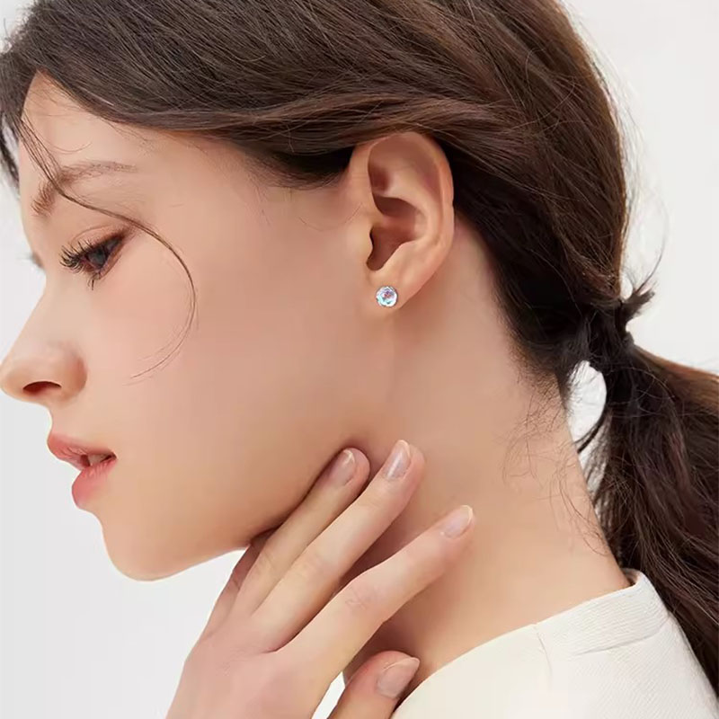 S925 Silver Moonstone Earrings