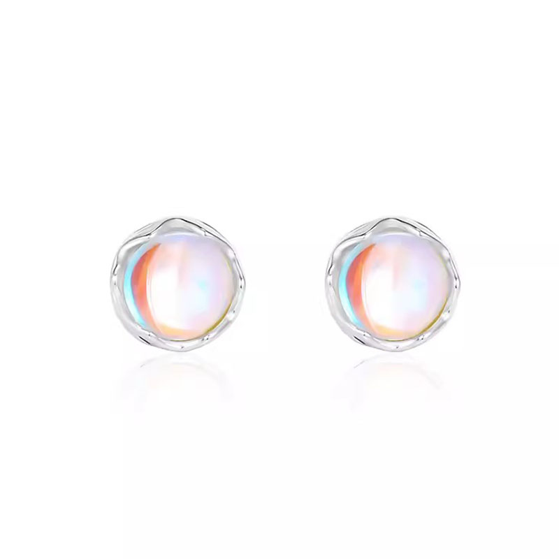 S925 Silver Moonstone Earrings