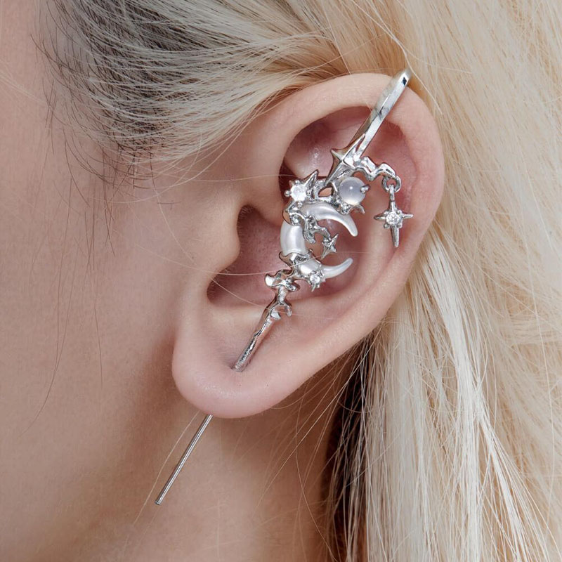 MYTH OF THE MOON S925 Ear Hook Needle Piercing Earring