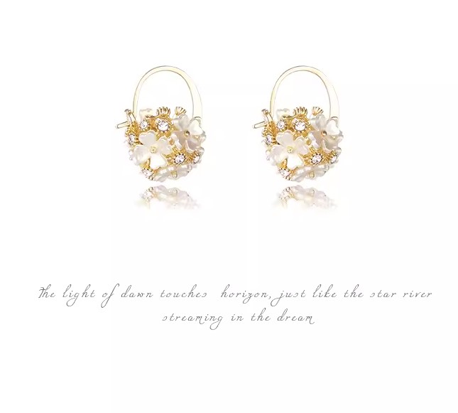 New In Vintage Flower Earrings