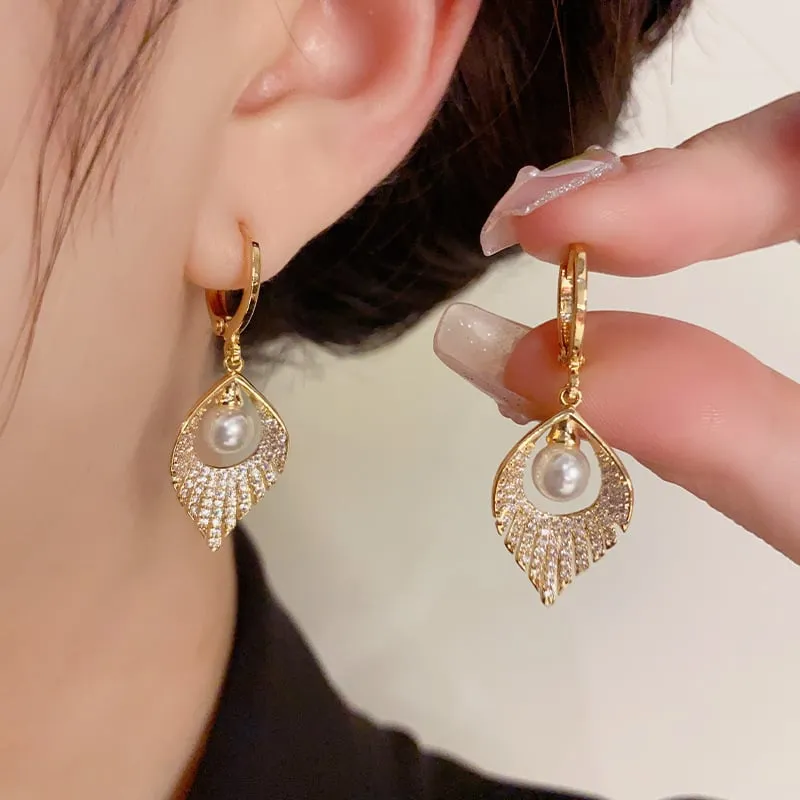 🌸2024 SUMMER HOT SALE✨PEARL TASSEL ZIRCON EARRINGS