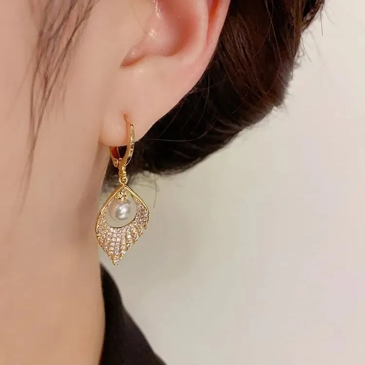 🌸2024 SUMMER HOT SALE✨PEARL TASSEL ZIRCON EARRINGS