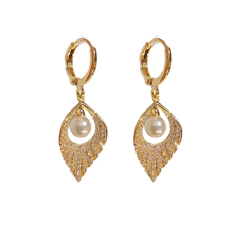 🌸2024 SUMMER HOT SALE✨PEARL TASSEL ZIRCON EARRINGS