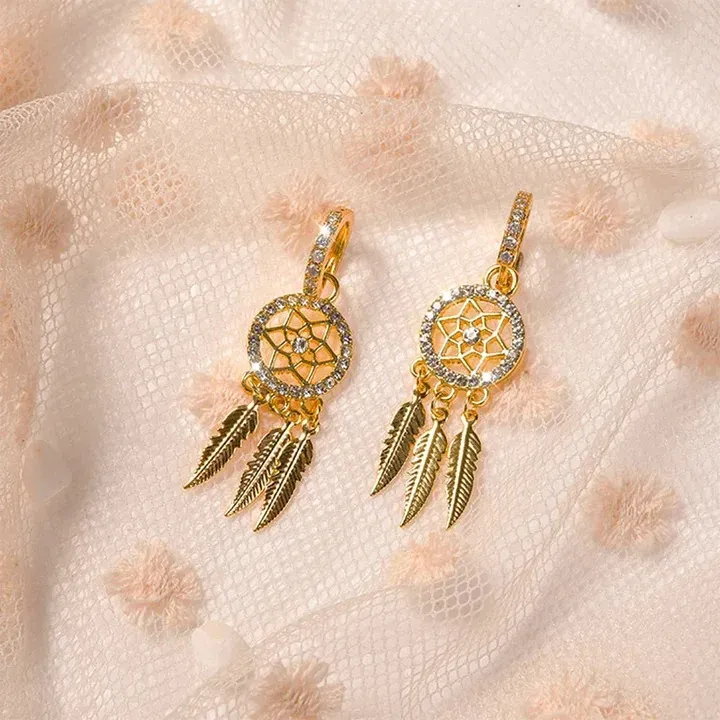 Mother's Day Sale🧡GOLDEN SLUMBER DREAMCATCHER EARRINGS