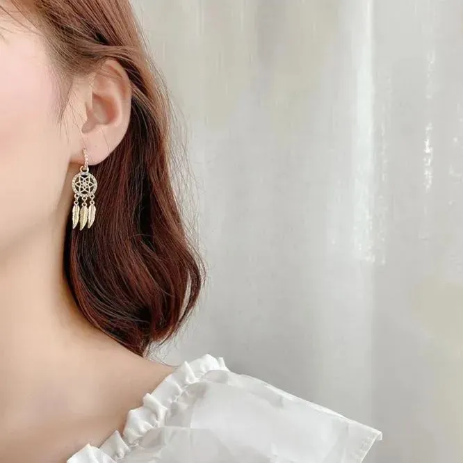 Mother's Day Sale🧡GOLDEN SLUMBER DREAMCATCHER EARRINGS
