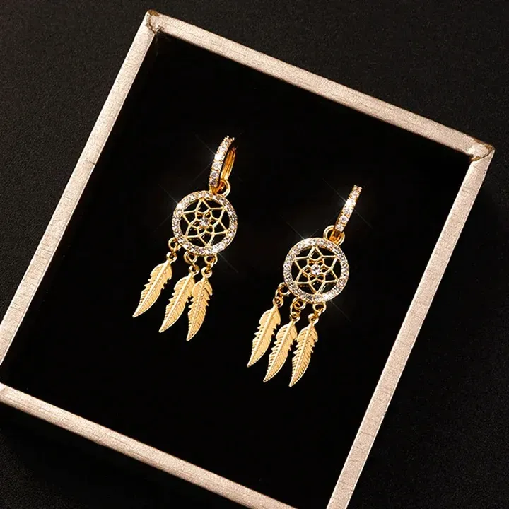 Mother's Day Sale🧡GOLDEN SLUMBER DREAMCATCHER EARRINGS