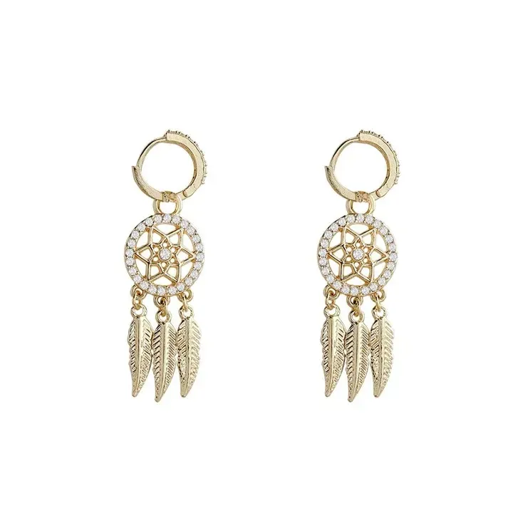 Mother's Day Sale🧡GOLDEN SLUMBER DREAMCATCHER EARRINGS