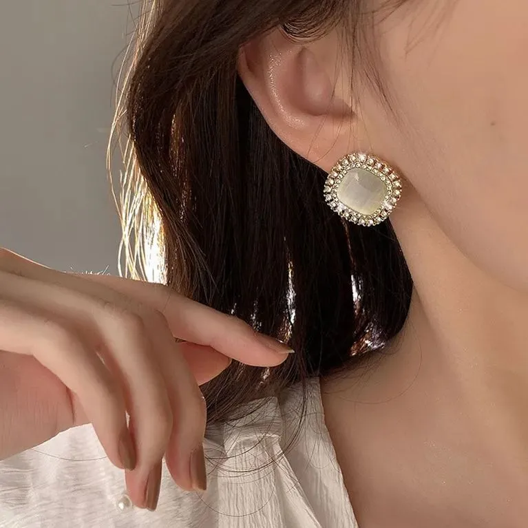 Hot Sale🔥ITALIAN STYLE OPAL VINTAGE EARRINGS