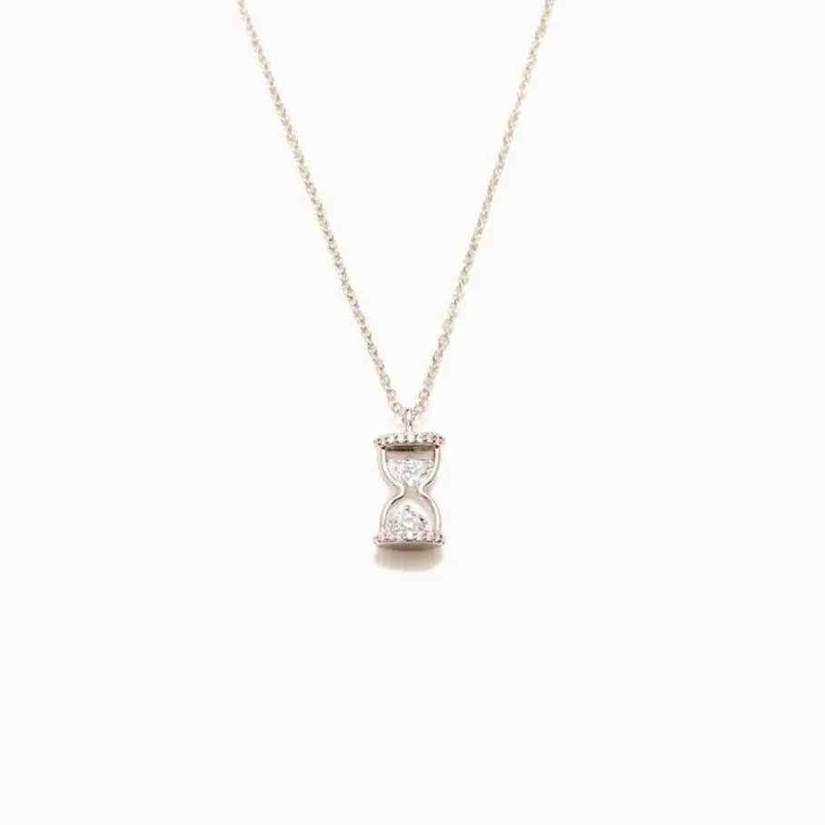 EVERY SECOND EVERY MINUTE HOURGLASS NECKLACE
