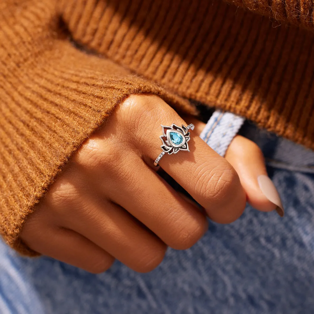 FOR DAUGHTER NO MUD NO LOTUS RING