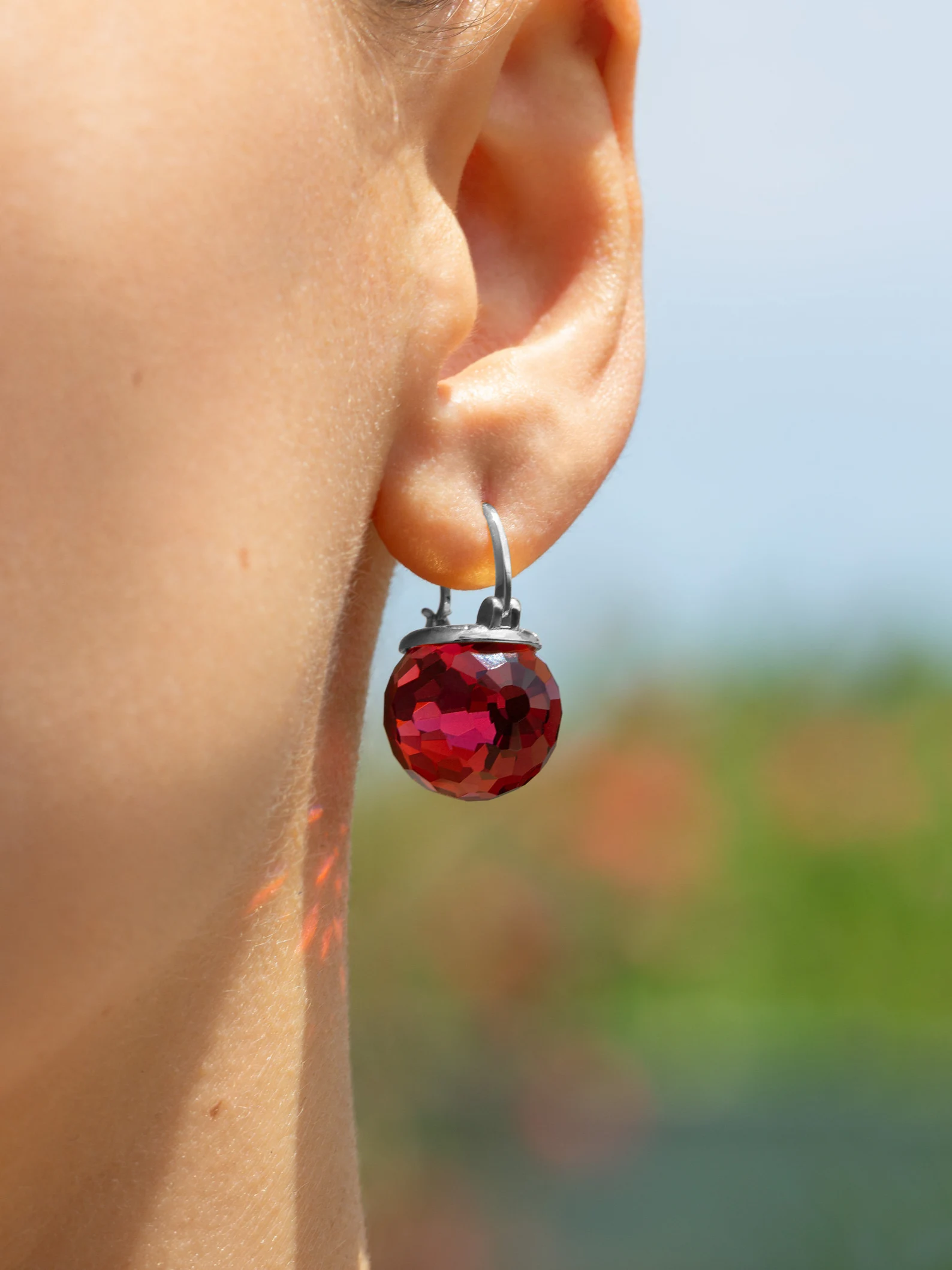 Sphere Crystal Earrings