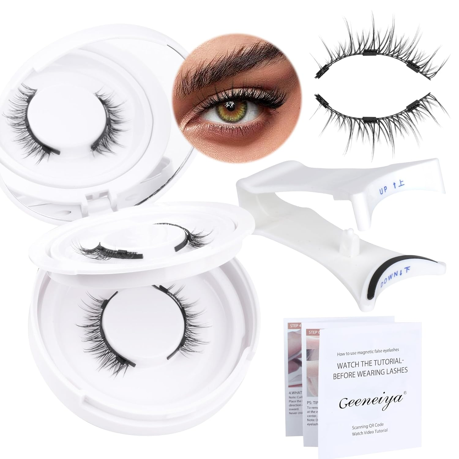 Magnetic Eyelashes without Eyeliner