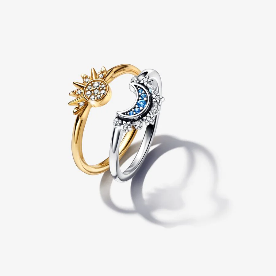 ☀️Celestial Sun & Moon Ring Set🌙