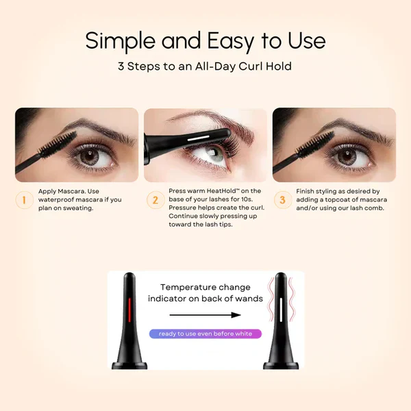 Portable Heated Eyelash Curler