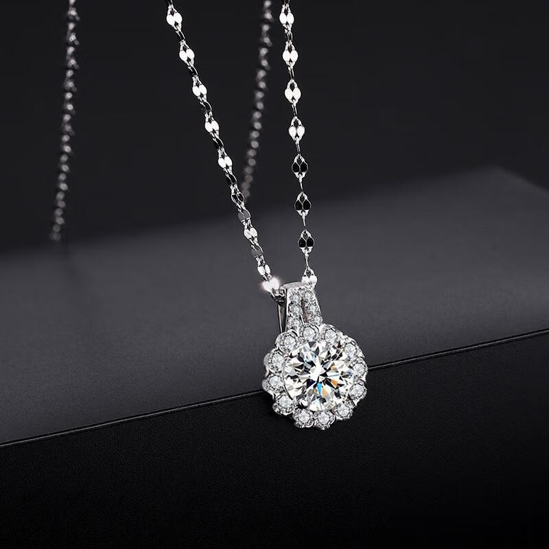 🔥🔥S925 Sterling Silver Zircon Sunflower Pendant Necklace