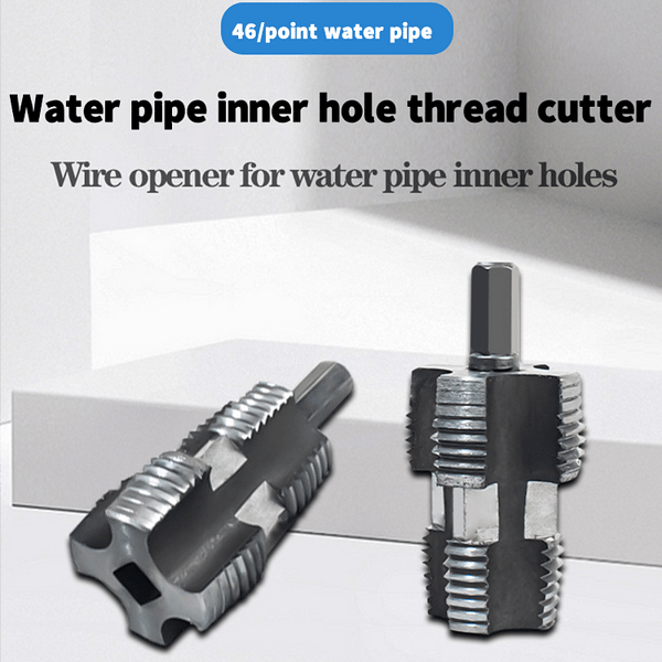 🔥Last Day - 49% OFF🔥 Electric Drill Compatible PVC Pipe Threader Kit with Various Die Sizes