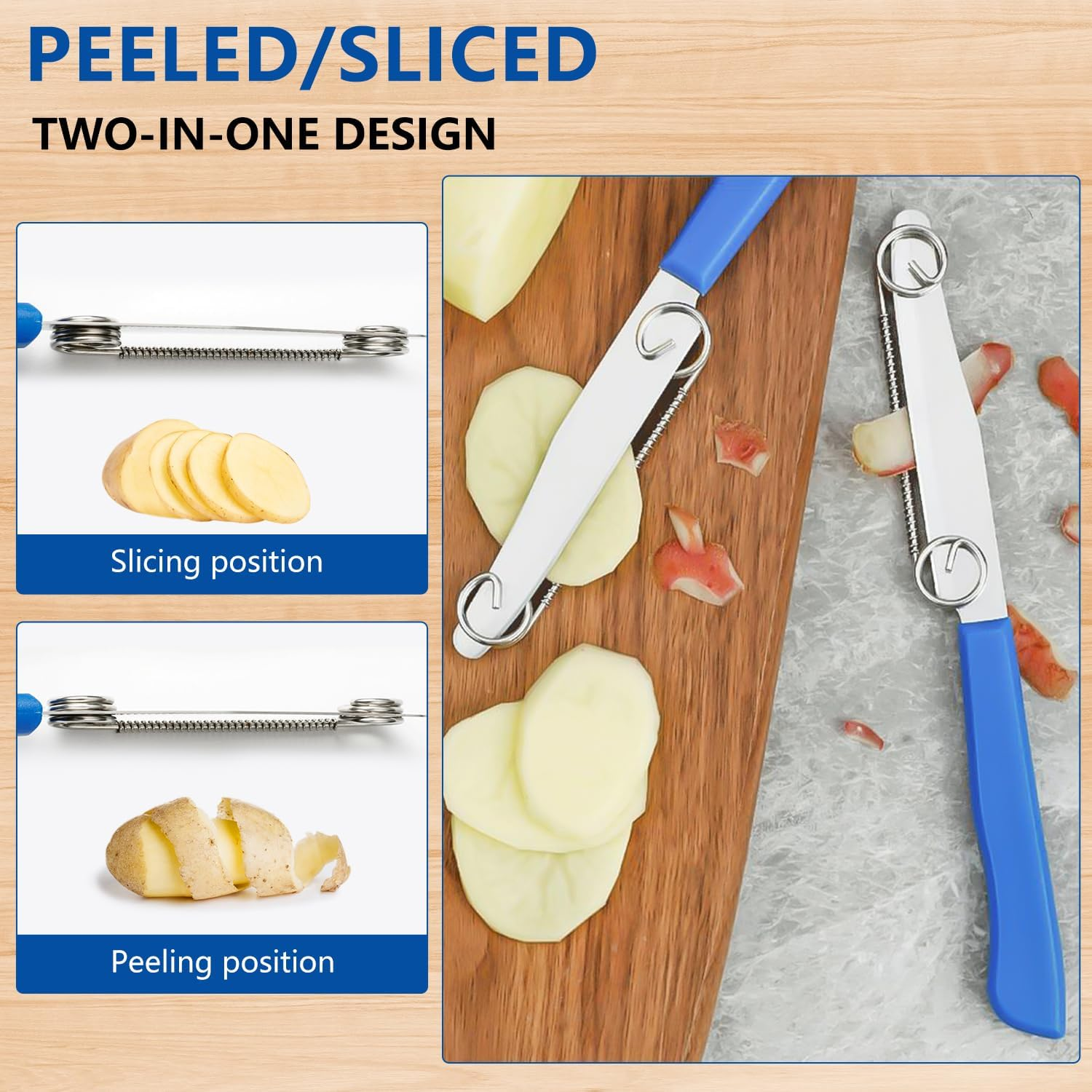 2025 New 3 in 1 Multifunctional Fruit Peeling Knife with Removable Spring