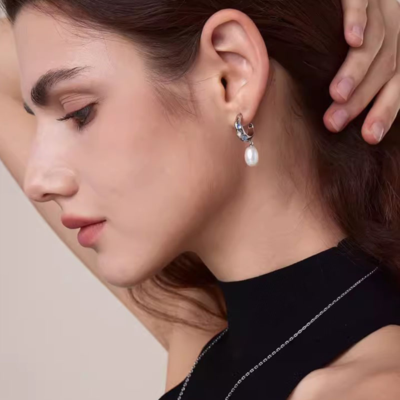 Baroque Crystal Pearl Earrings