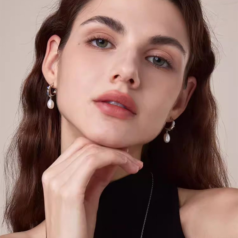 Baroque Crystal Pearl Earrings