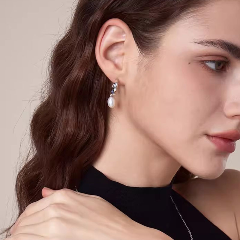 Baroque Crystal Pearl Earrings