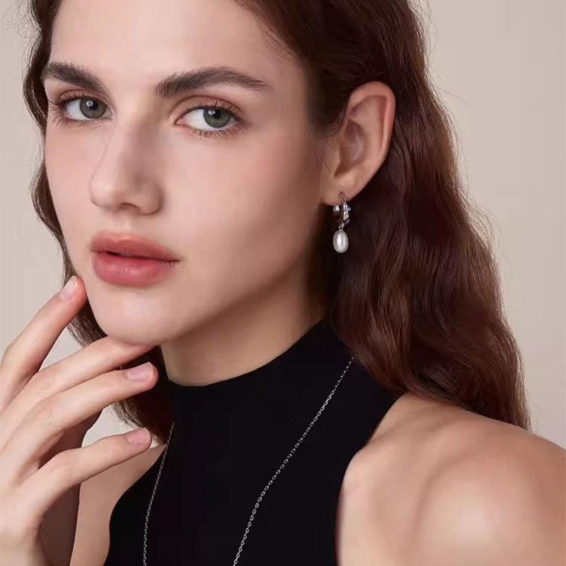 Baroque Crystal Pearl Earrings