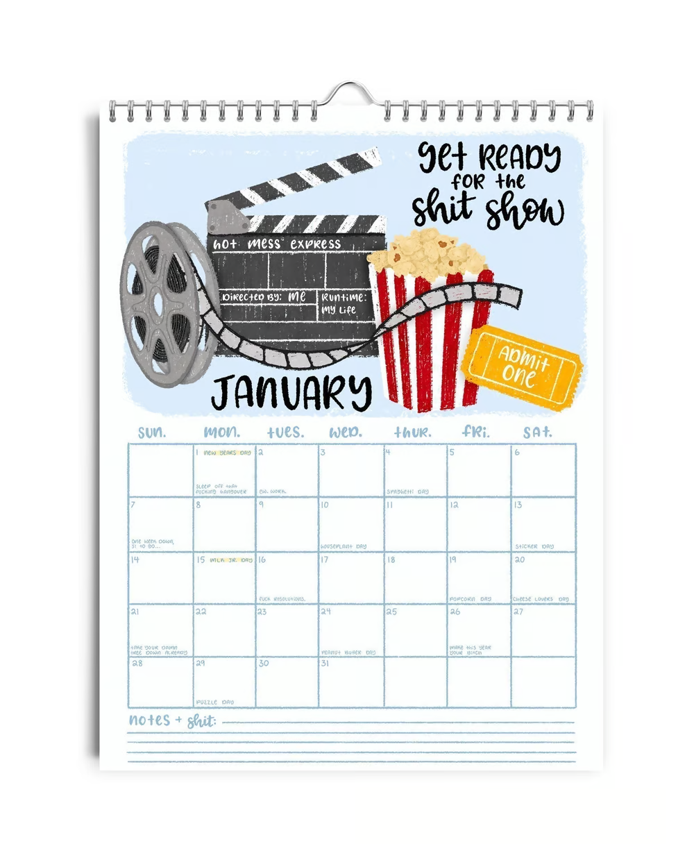 New Version-Hot Air Balloon-HERE WE FUCKING GO AGAIN 2025 CALENDAR