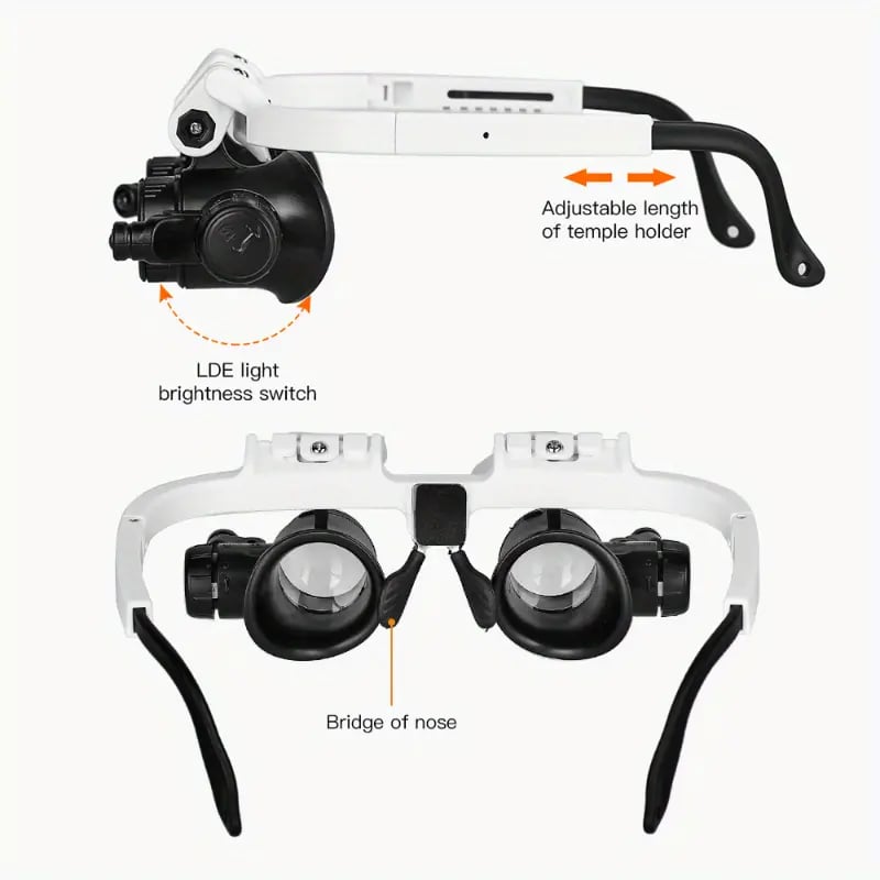 ⚡️Last day - 49% OFF⚡️LED Glasses Magnifier 8x 15x 23x