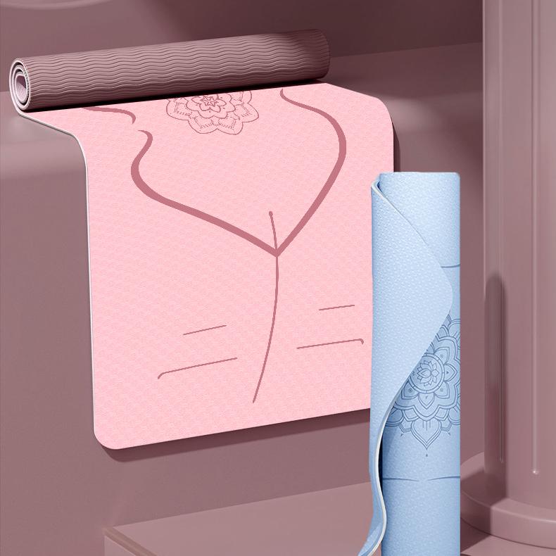 Non-slip 0.3" Fitness Home Workout  Yoga Pilates Mat