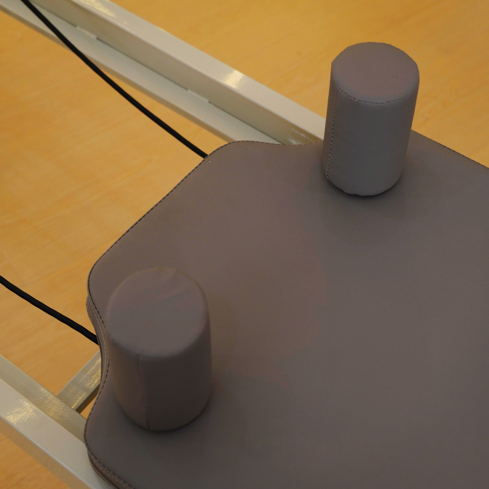 Foldable Grey Pilates Reformer