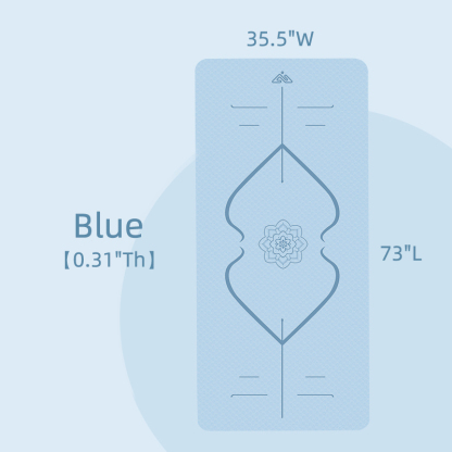 0.3" Fitness Yoga Pilates Mat