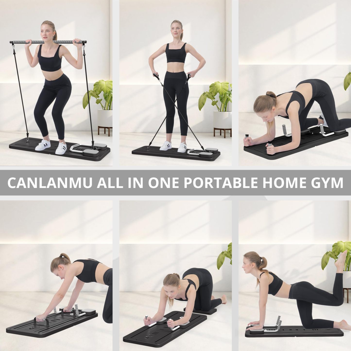 6-in-1 Portable Pilates Board
