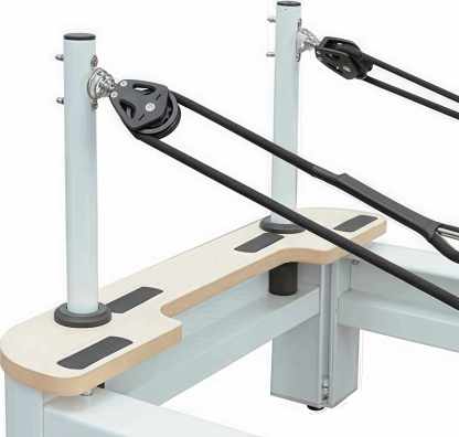 Compact Aluminum Alloy Frame Black Pilates Reformer