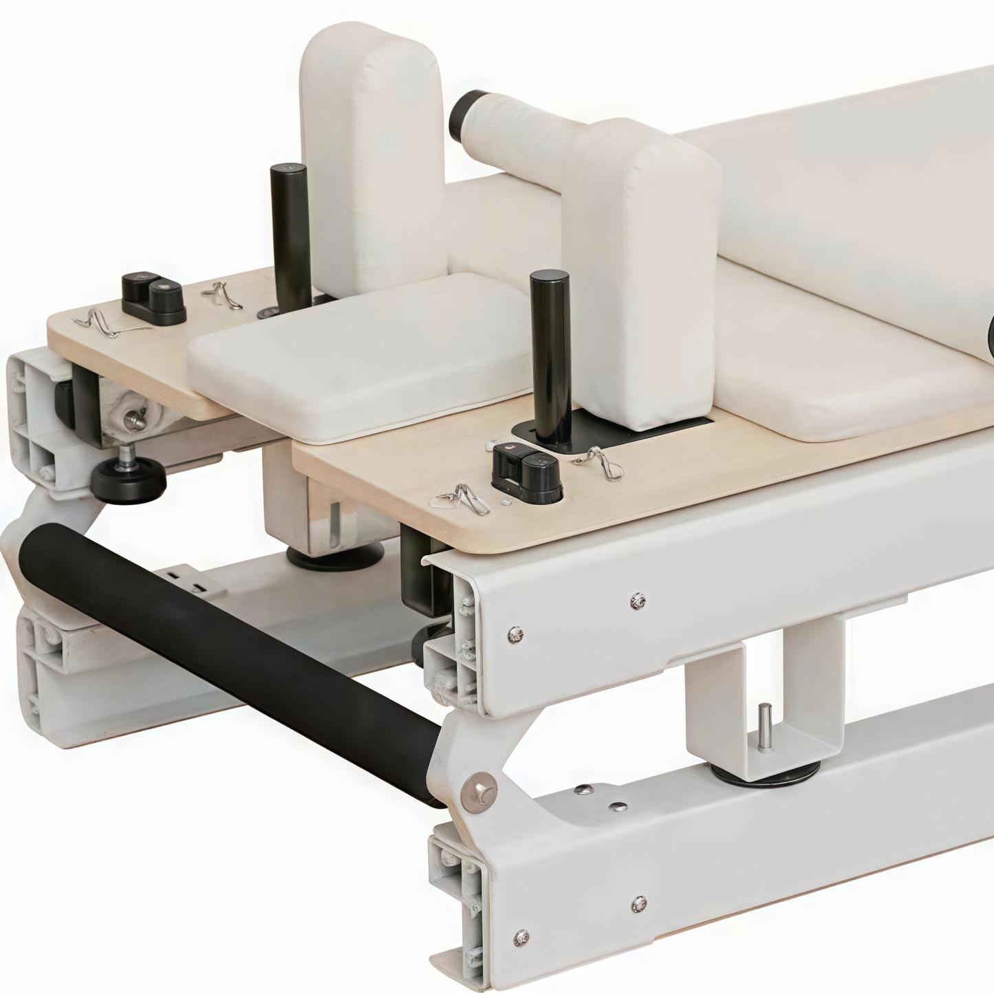 Pro Aluminum Alloy Frame White Foldable Pilates Reformer
