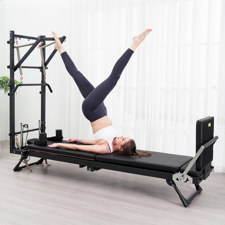 Foldable Pilates Reformer With Tower