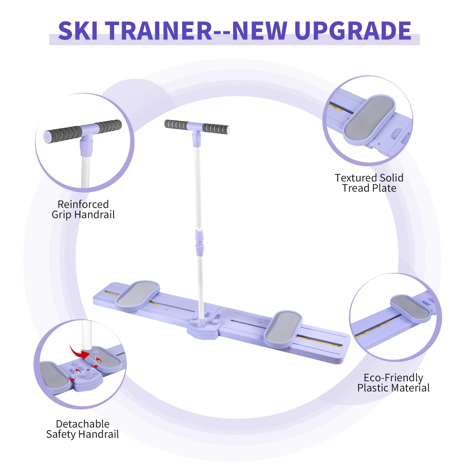 Home Leg Exercise/Slimming Fitness Portable Ski Machine Pilates Board