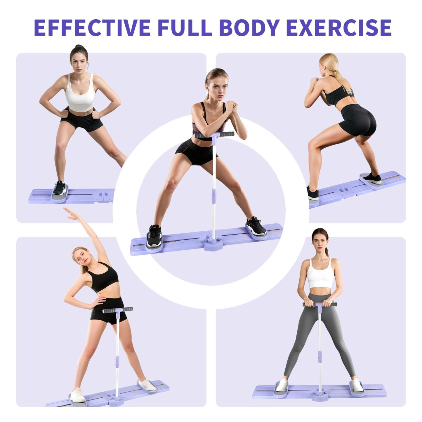 Home Leg Exercise/Slimming Fitness Portable Ski Machine Pilates Board