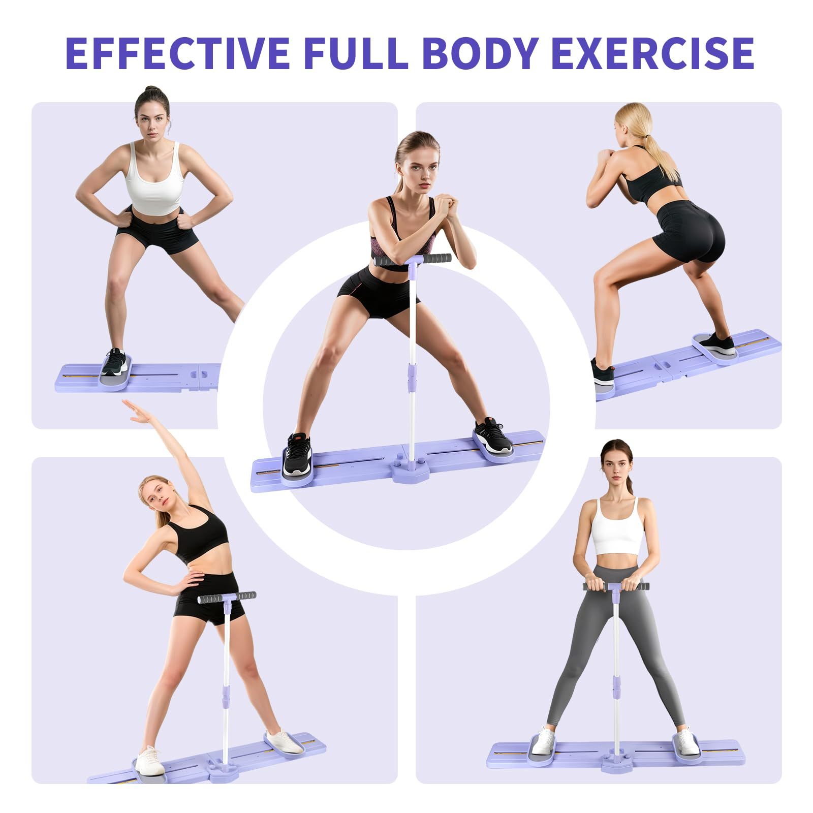 Home Leg Exercise/Slimming Fitness Portable Ski Machine Pilates Board