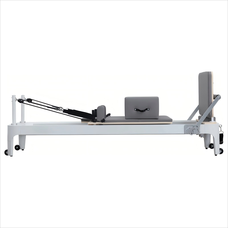 Premium White Aluminum Pilates Reformer