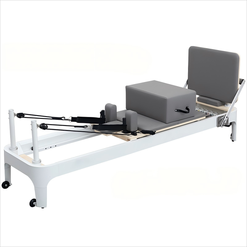 Premium White Aluminum Pilates Reformer